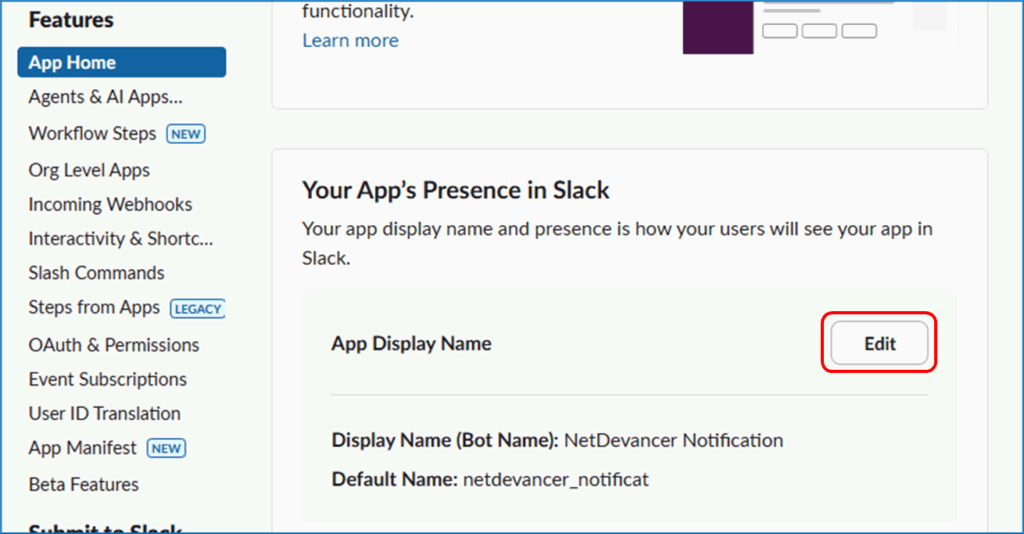 Your App's Presence in Slack